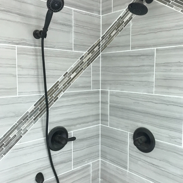 sleek shower interior